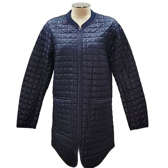 Athleta Grandview Primaloft shell jacket Lightweight Puffer Navy Blue Women's S - Picture 1 of 11